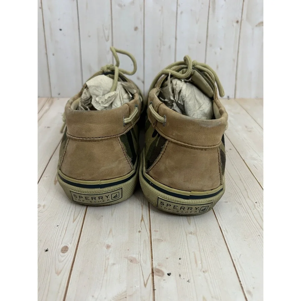 Sperry Top‎ Sider Mens Size  11M Camouflage Green Boat Shoes Low Top Sneakers
